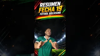 Esto paso en la fecha 19 del futbol Boliviano