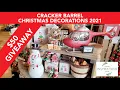 Cracker Barrel Christmas Decor 2021 50 Giveaway to Subscribers SHOP WITH ME Santa