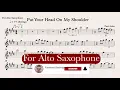 Download Lagu Put Your Head On My Shoulder - Paul Anka - Alto Sax