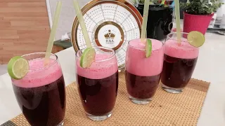 طريقة عمل عصير الكركديه المطعم مع الشيف محمد حامد 