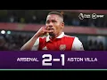 Lagu Arsenal v Aston Villa (2-1) | Premier League Highlights