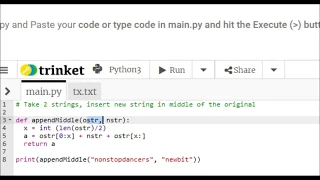 Python Trinket and Virtualenv