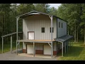Dream 30x40 Barndominium Kit Double Porch Lean-To Full Tour