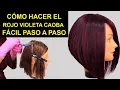 COMO APLICAR EL ROJO VIOLETA CAOBA Y QUE SE FIJE EN PELO
