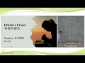 250316 Effective Prayer