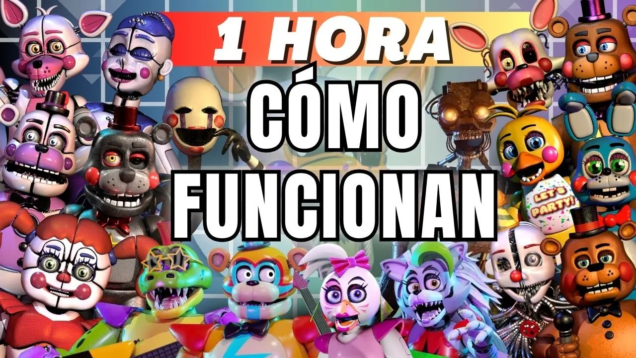 1 HORA de CÓMO FUNCIONAN los ANIMATRÓNICOS de FNAF