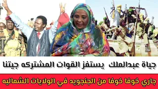  جياة عبدالملك  يستفز القوات  المشتركه جيتنا  جاري خوفا خوفا من  الجنجويد في الولايات  الشماليه  دندنها
