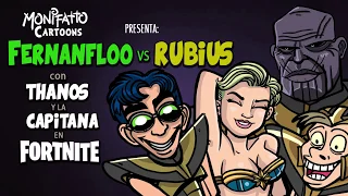 Fernanfloo Vs Rubius Vs Thanos y Capitana Marvel en Fornite Animado | FERNANFLOO ANIMADO