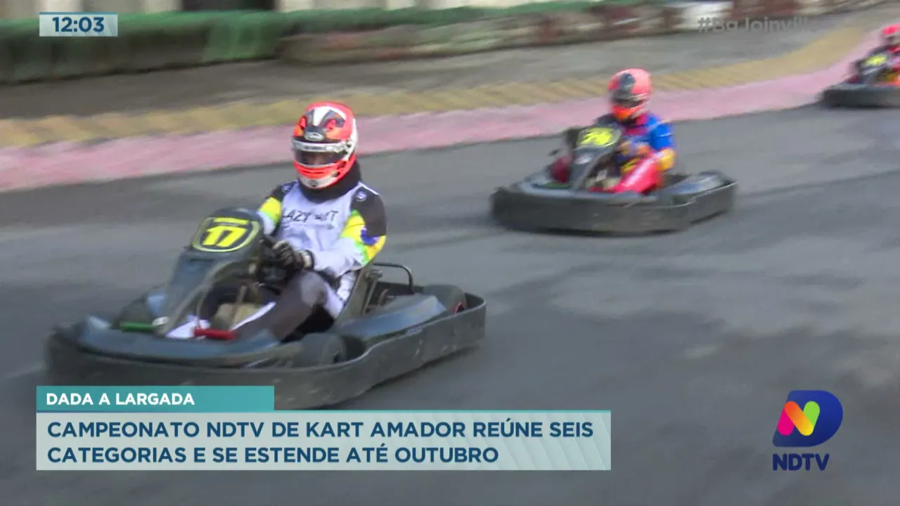 Dada a largada: Campeonato NDTV de Kart amador reúne seis categorias e se estende até Outubro