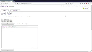 Array-2 lucky13 JavaTutorial codingbat com