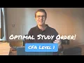 The Best Order to Study CFA Level 1 Topics