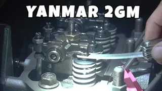 Yanmar 2GM Engine Rebuild: CYLINDER HEAD Install | VALVE LASH adjustment (Part 8)
