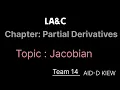 LA C JACOBIAN in PARTIAL DERIVATIVES AID DAYSCHOLAR KIETW
