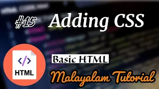 HTML Basics for Beginners - 15 Malayalam Adding CSS Learn Programming with Rafeeque
