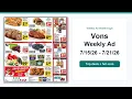 Vons Weekly Ad 26 - 26 Top Deals