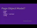 - Page Object Model Basics Folder Setup for
