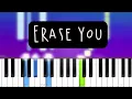 Catrien - Erase You (Piano tutorial)