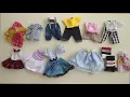 Unboxing cheap clothes for small dolls bjd 16 cm - from China