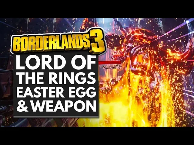 BORDERLANDS 3 | LORD OF THE RINGS EASTER EGG &amp; UNIQUE WEAPON