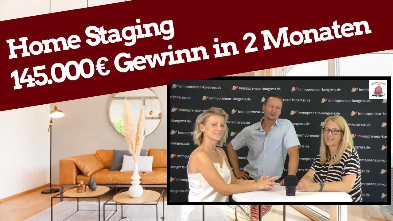 Immobilien Home Staging - 145000 Euro Gewinn in 2 Monaten