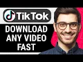 How to Download From TikTok on PC Quick Easy
