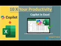 How to use Copilot in Excel Copilot in Excel Tutorial Excel AI Features