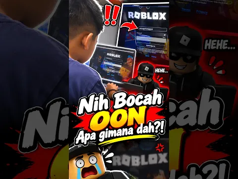 NIH BOCAH OON KAH?! bocah ini login roblox pake nickname nyeleneh dan sandinya disebarin