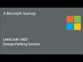 LeetCode 1603 - Design Parking System A Microsoft Journey