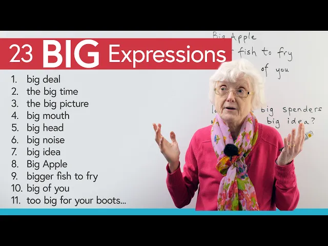 Video: Learn 23 BIG Expressions in English