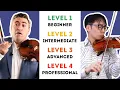 4 Levels of Violin Masterclass Ft Maxim Vengerov