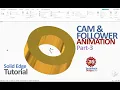 Solid Edge Tutorial Cam and Follower Animation Part-3 Learn Solid Edge Cam and Follower Animation