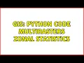 GIS python code multirasters zonal statistics