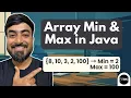 Java Program to Find Smallest and Largest Value in an Array For Beginners