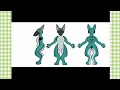 Designing a Protogen Fursona - Reference Sheet Creation Procreate Timelapse