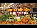 Lagu Buffet Tôm Hùm Thượng Hạng trên Du Thuyền Rever Cruise, với thực đơn hơn 80 món ăn hấp dẫn.