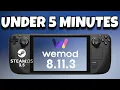 Install WeMod 8 11 3 on Steam Deck SteamOS 3 5 under 5 Minutes World Record