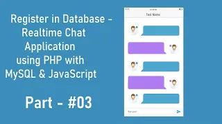 - User Register in Database Realtime Chat Application using PHP with MySQL and JavaScript