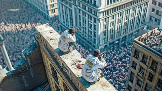 اتنين صحاب بيحاولوا ينجوا من نهاية العالم وسط زومبي بيملو الشوارع وكل خطوة فيها خطر 