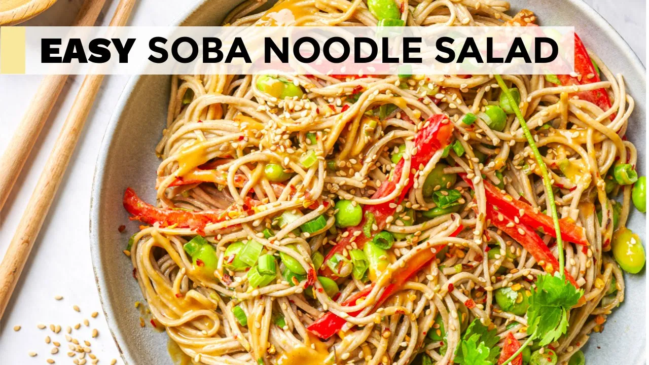 SOBA NOODLES RECIPE    easy salad from our new cookbook!