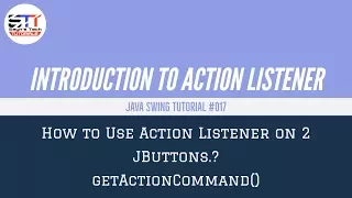 How to use of ActionEvent on 2 JButtons Java Swing Tutorial