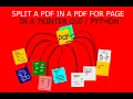 PdfPython - split a pdf into many single page files tkinter v 2