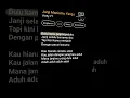 Lagu lirik janji manismu #lirik #lagu #lyrics #liriklagu #janjimanismu #vinkyyete #viralvideo