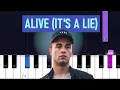 Download Lagu Kyle Hume - alive (it's a lie) (Piano tutorial)