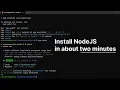 How I setup NodeJS and GitHub CLI