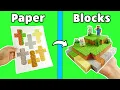 How To MAKE MAGNETIC Paper Minecraft Blocks