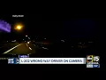Wrong-way driver caught on dash camera