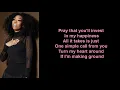 Sittin' Up In My Room by Brandy (Lyrics)
