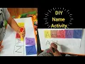 DIY Name Activity for Toddlers Name Writing Practice Reusable Worksheet Easy Steps
