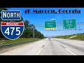 4K Macon Georgia Interstate 475 North I 475 North