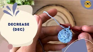 How to INVISIBLE DECREASE for amigurumi Crochet tutorial for beginners